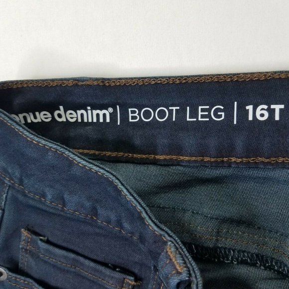 Buy 2 Get 1 Free Avenue Denim Boot Leg Jeans 16T - Picture 3 of 4